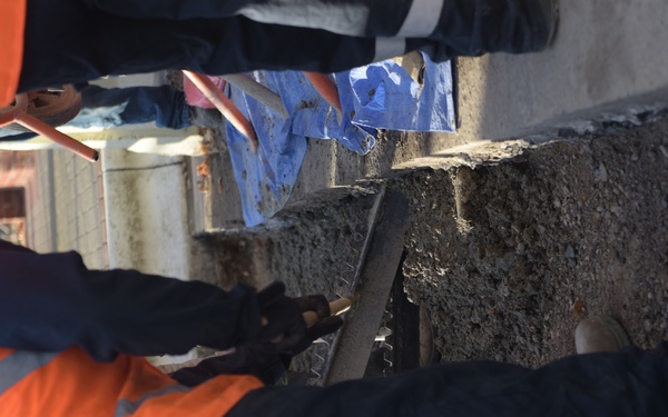 Construction on Gate 6 the Bird in Hand