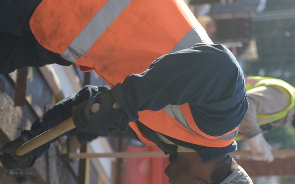 Construction on Gate 6 the Bird in Hand