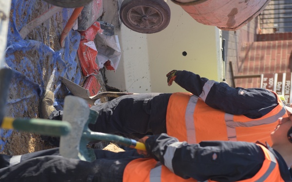 Construction on Gate 6 the Bird in Hand