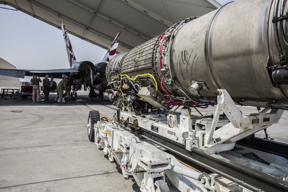 F/A-18 Engine Install