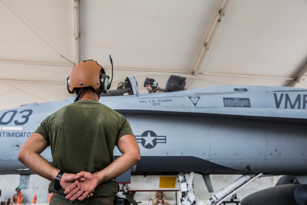 VMFA-115 CO Flight Preparation