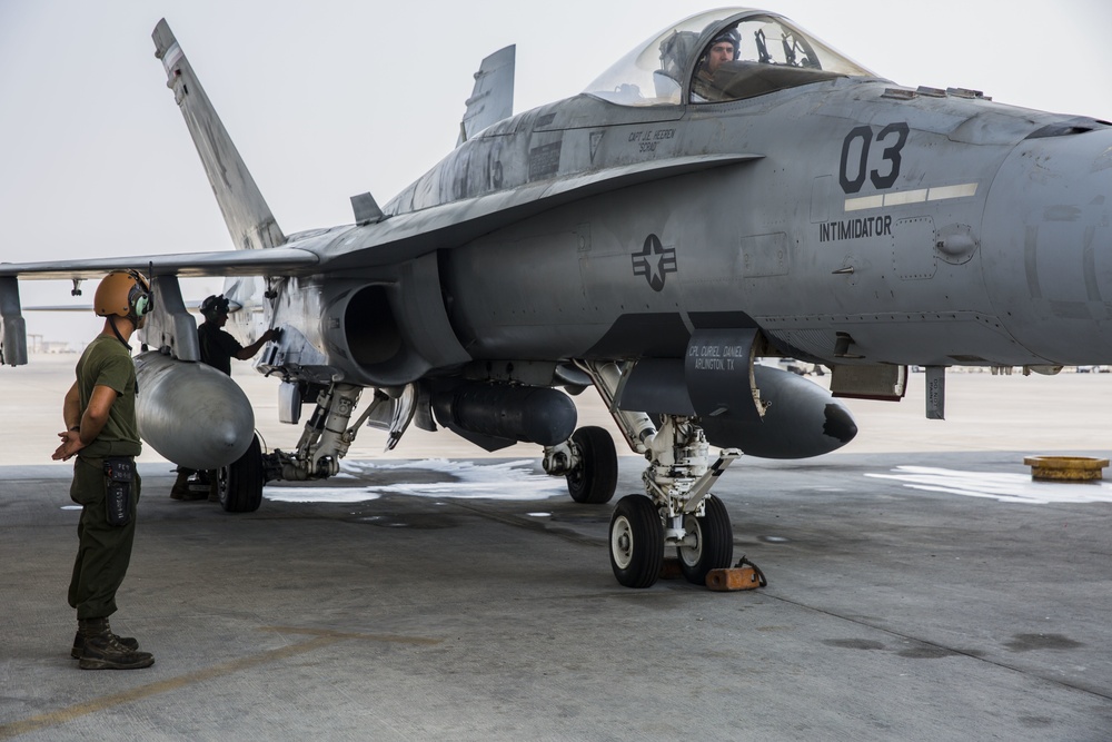 VMFA-115 CO Flight Preparation