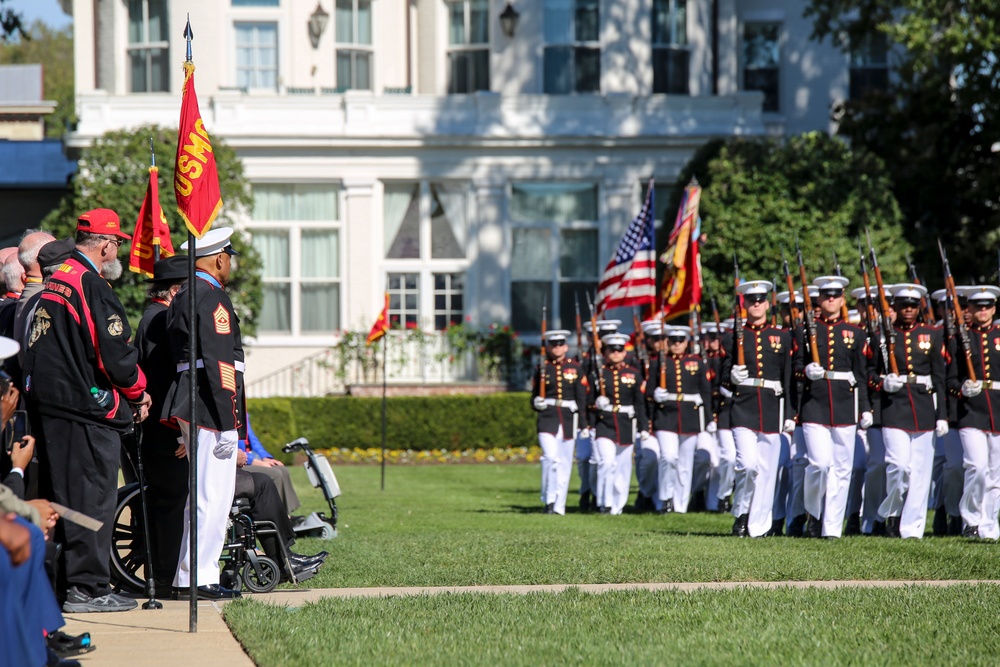 Marine Barracks Washington hosts Sgt. Maj. Canley for MOH Parade