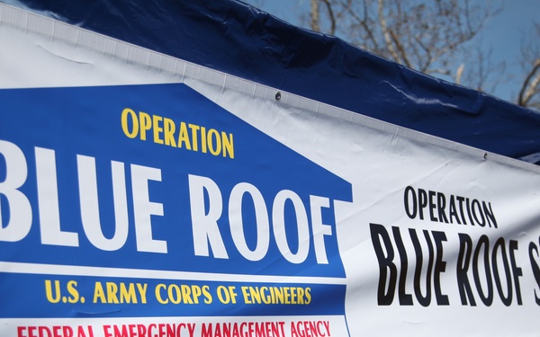 U.S. Army Corps of Engineers installs temporary roofing on homes of Florida Panhandle residents