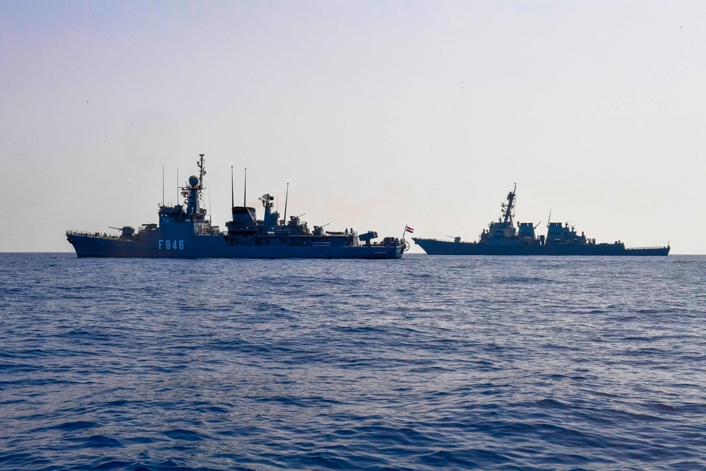 USS Mitscher Conducts PASSEX with Egyptian Navy