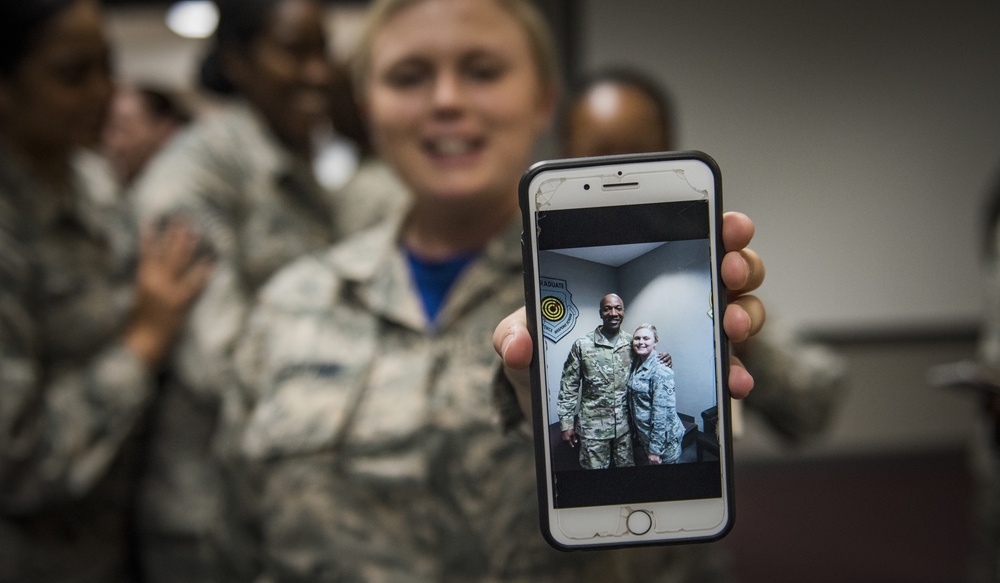 CMSAF Wright visits Nellis AFB