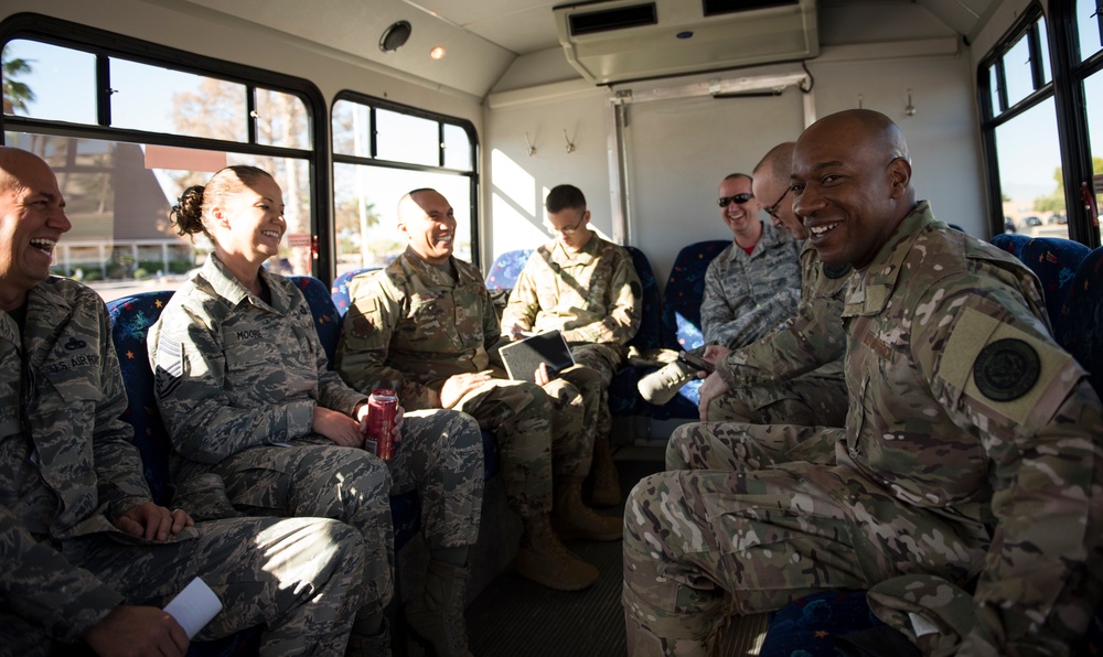 CMSAF Wright visits Nellis AFB