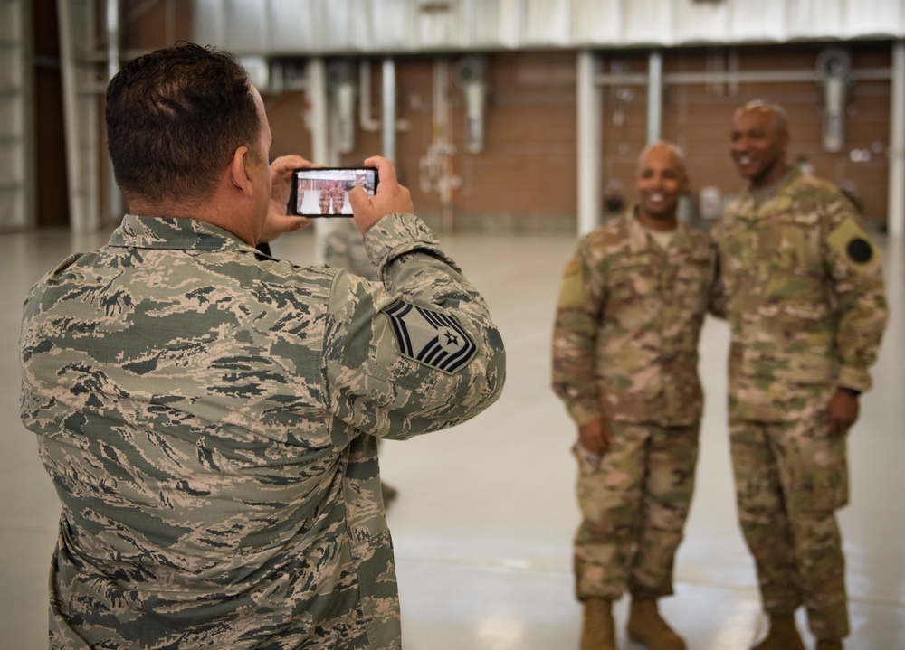 CMSAF Wright visits Nellis AFB