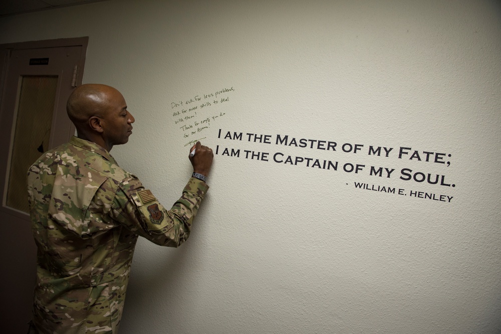 CMSAF Wright visits Nellis AFB