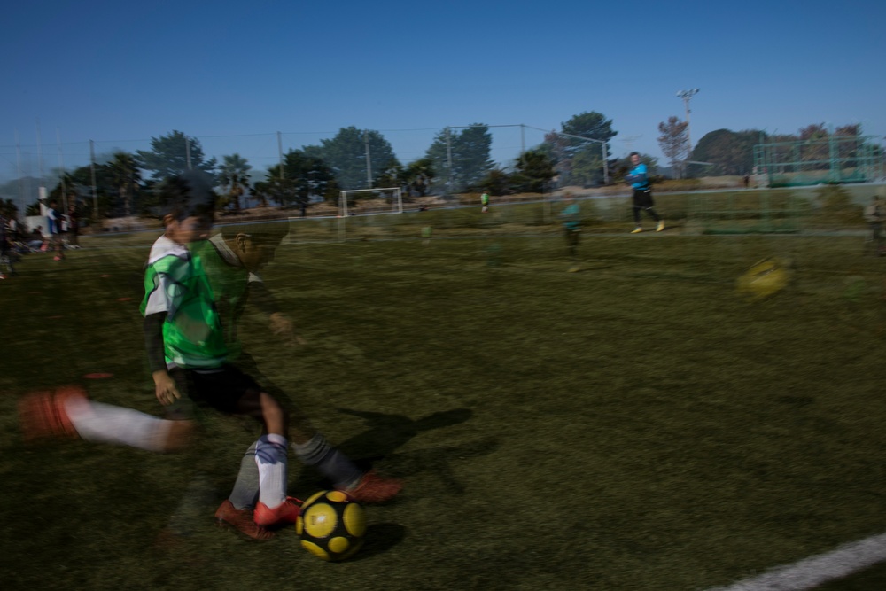 MCCS Iwakuni kicks off U.S. Japan children’s soccer tournament