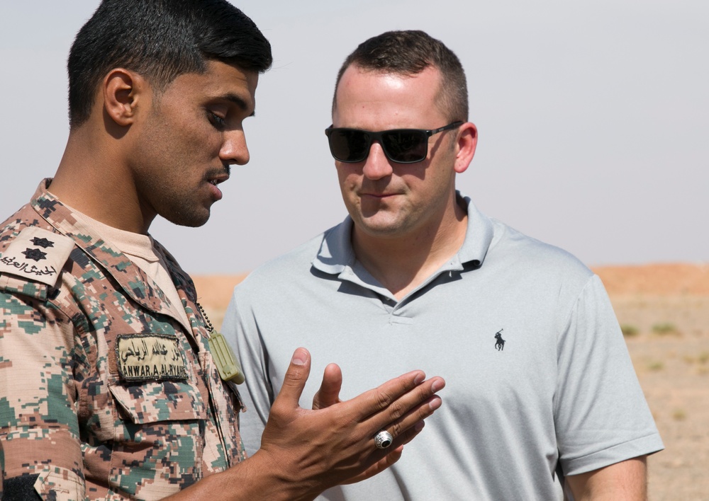 157th Military Engagement Team partner with Jordan Armed Forces