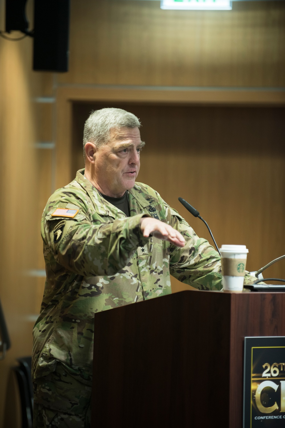 GEN Milley speaks to gathered Allied and Partner Army Chiefs