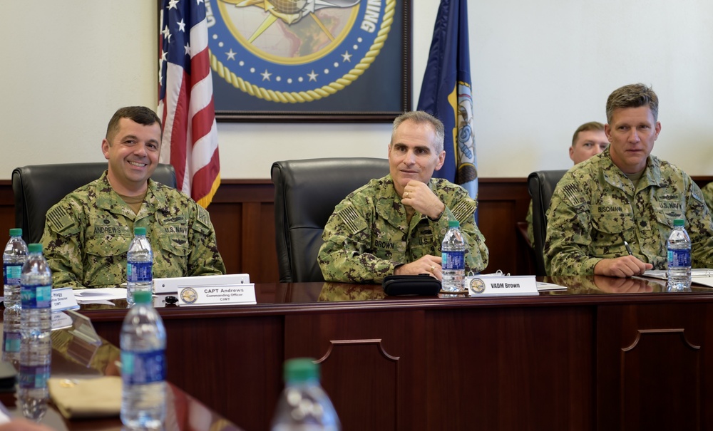 NAVIFOR Commander Visits CIWT and IWTC Corry Station, Observes and Discusses IW Training