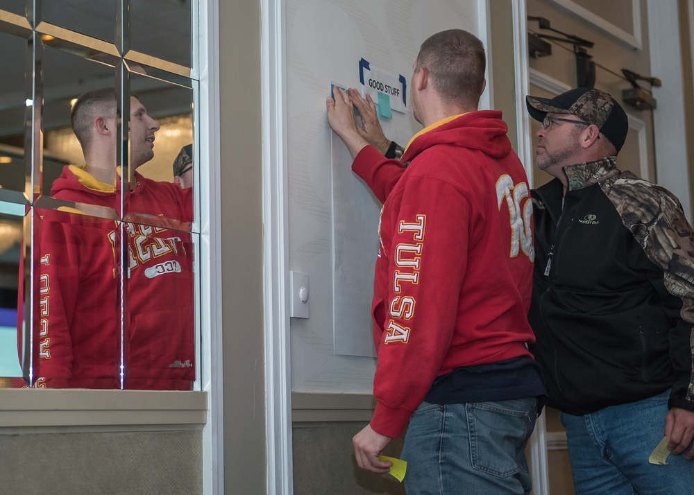 Oklahoma return deployers participate in a Yellow Ribbon Reintegration Program