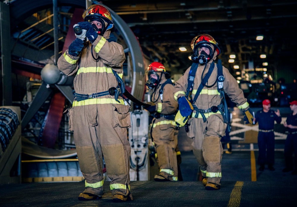 USS Wasp DC Drills