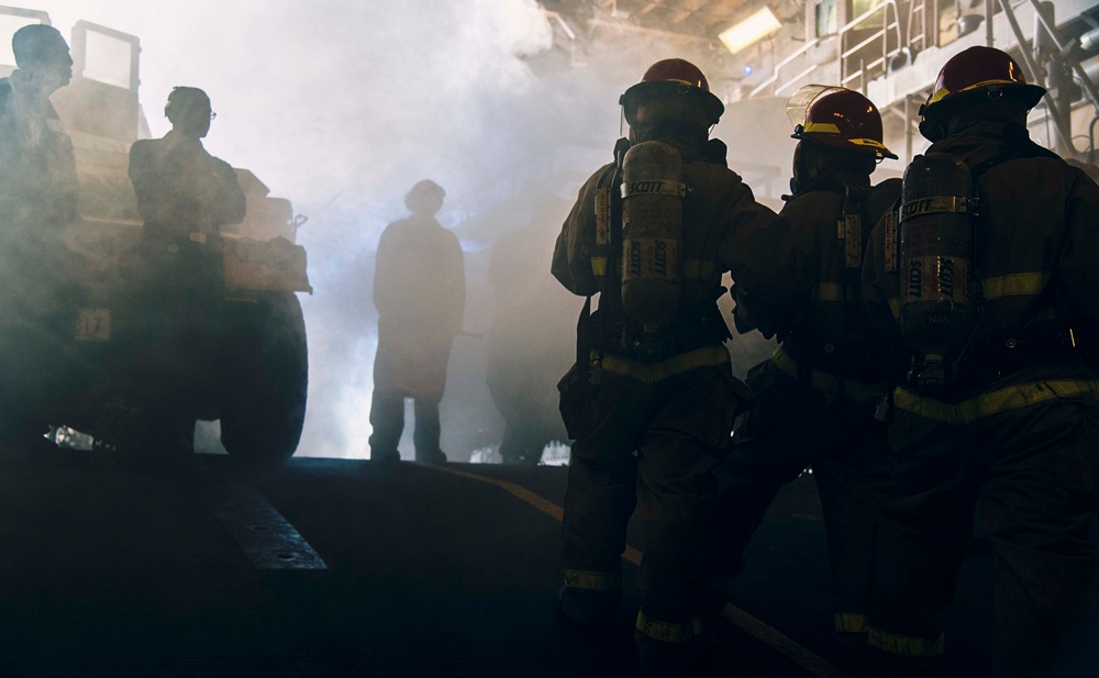 USS Wasp DC Drills