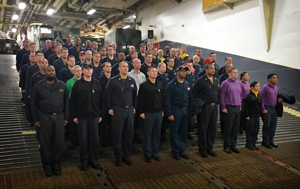 First Class Petty Officers aboard USS Wasp