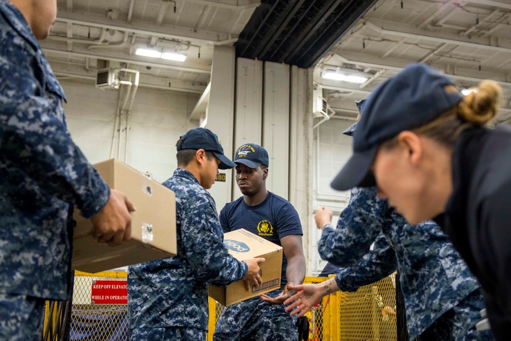 Sailors Participate in Working Party