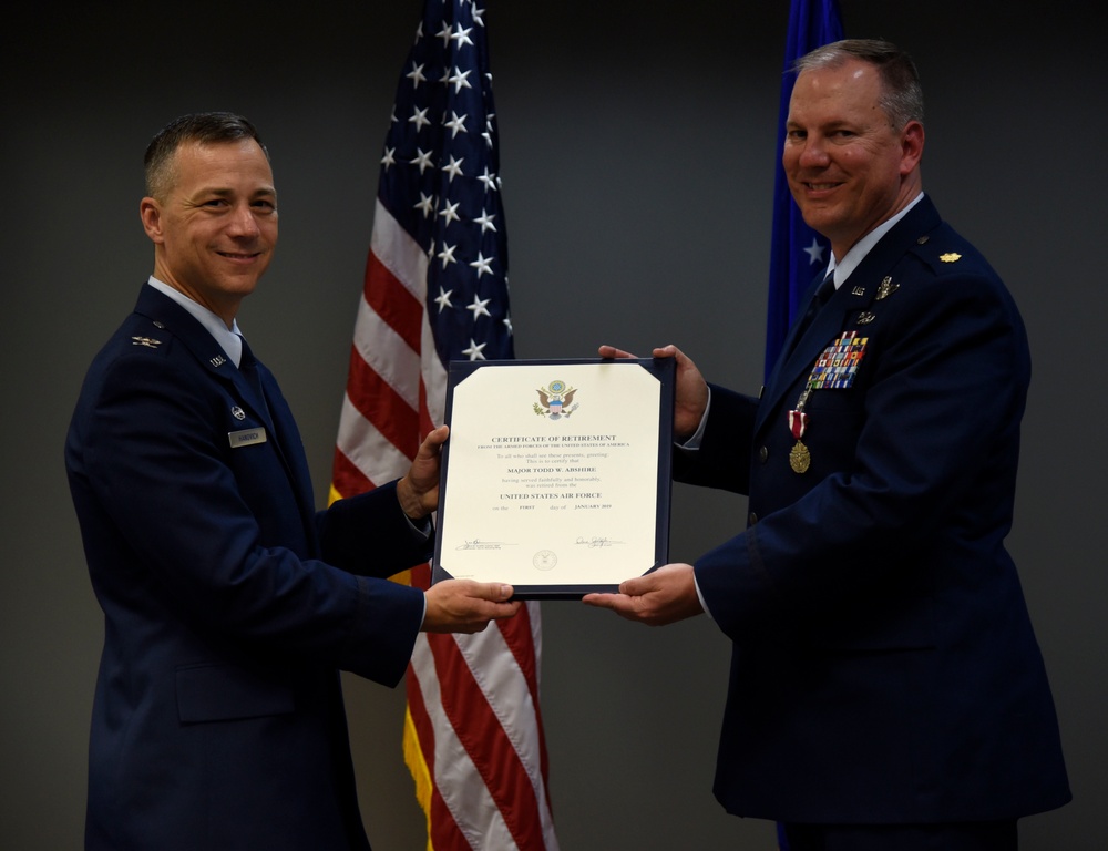 Maj. Todd Abshire Retirement