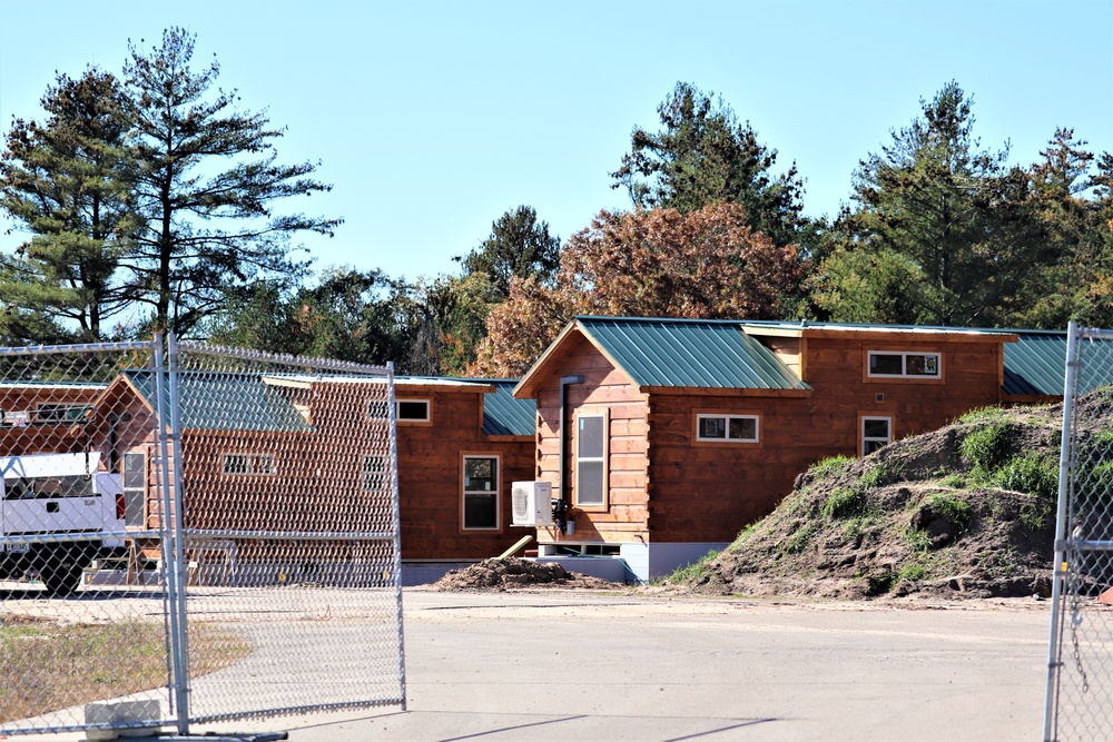 Pine View Campground cabin construction at Fort McCoy