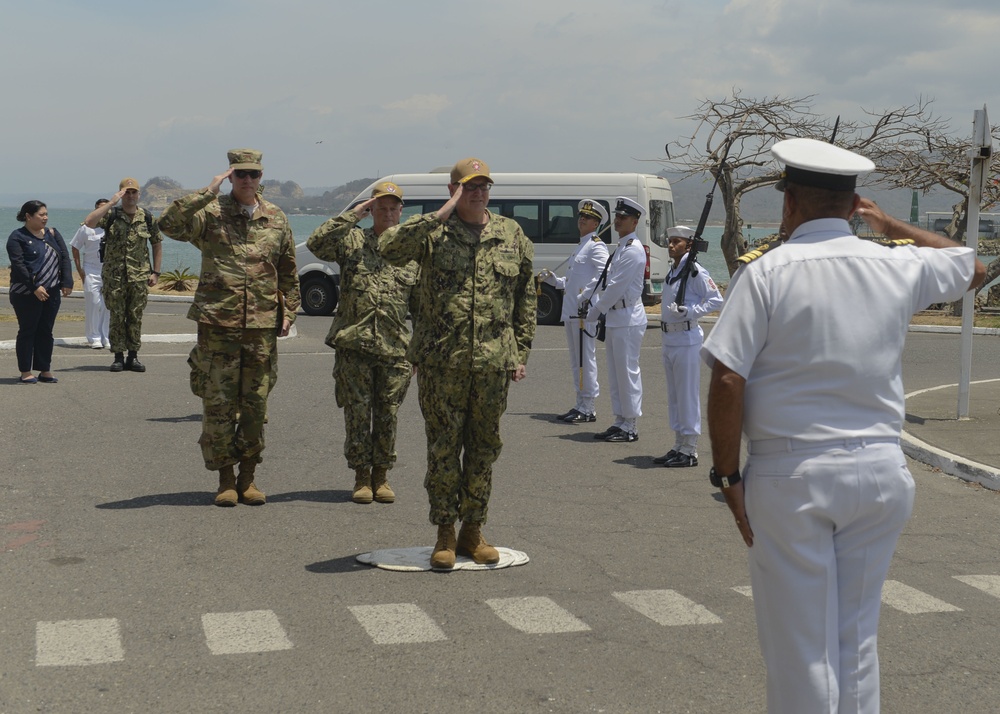 Capt. Shafley Visits Naval Base Esmeraldas, Ecuador