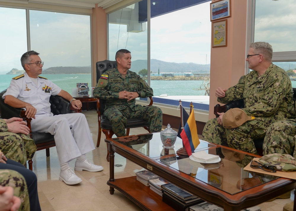 Capt. Shafley Visits Naval Base Esmeraldas, Ecuador