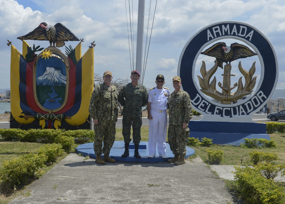 Capt. Shafley Visits Naval Base Esmeraldas, Ecuador