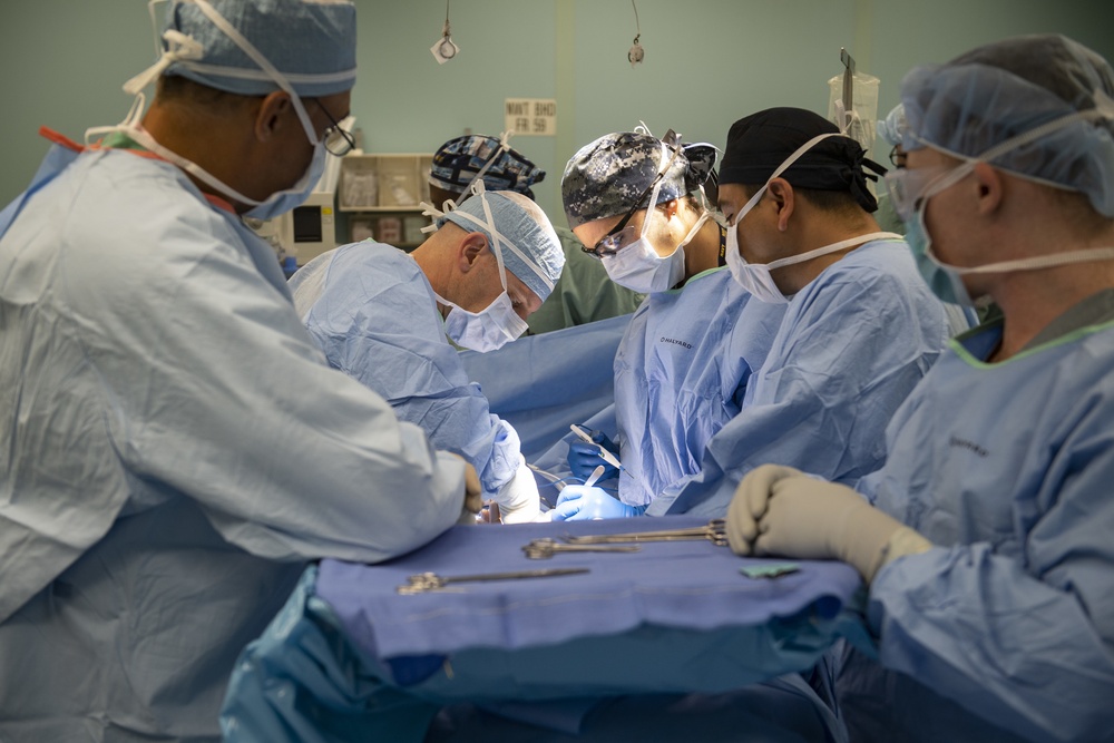 USNS Comfort Surgeons Perform an Umbilical Hernia Surgery