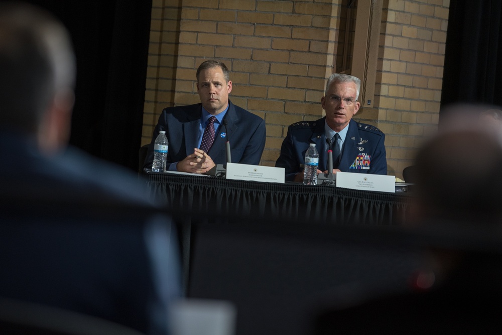 VPOTUS, DSD and VCJCS attend the National Space Council meeting on Ft. McNair