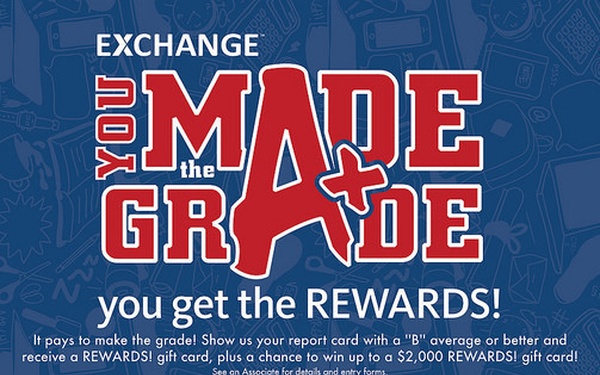 Good Grades Pay Off for Military Kids with Exchange’s You Made the Grade Program