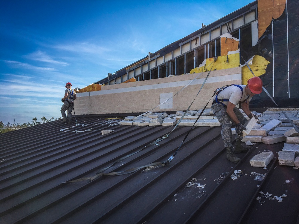 200th RED HORSE and 179th Airlift Wing Airmen aid in Hurricane Michael Recovery Efforts