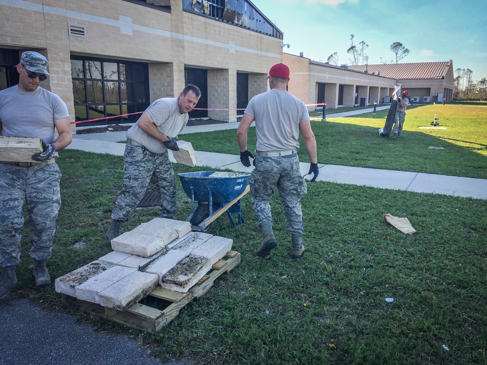 200th RED HORSE and 179th Airlift Wing Airmen aid in Hurricane Michael Recovery Efforts