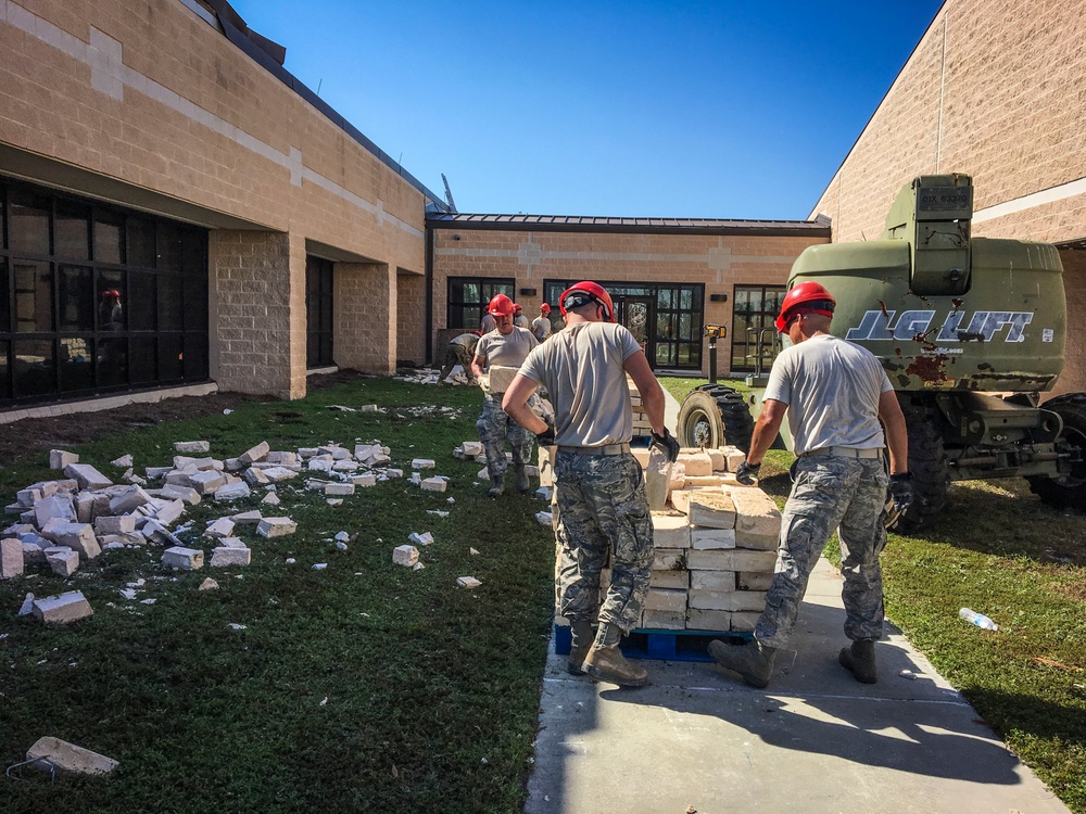 200th RED HORSE and 179th Airlift Wing Airmen aid in Hurricane Michael Recovery Efforts