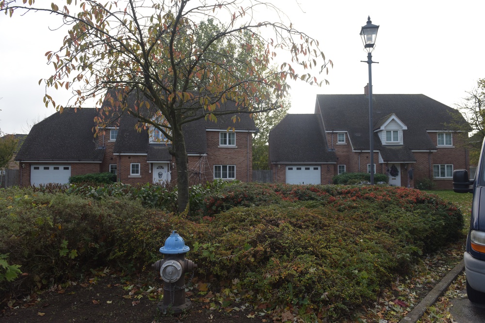 Off-base housing near bird in hand