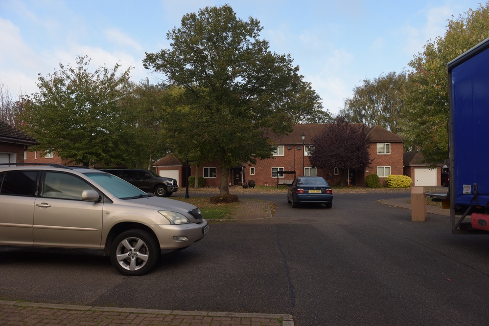 Off-base housing near bird in hand