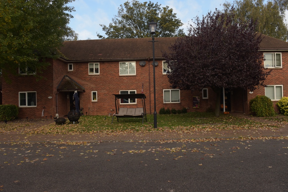 Off-base housing near bird in hand
