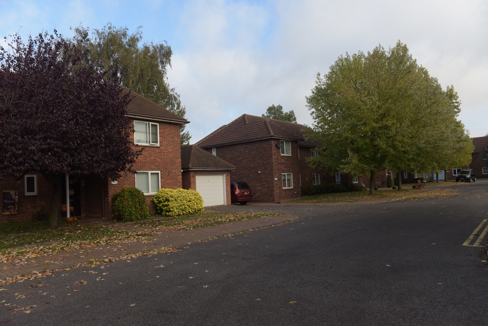 Off-base housing near bird in hand