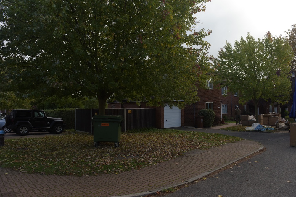 Off-base housing near bird in hand