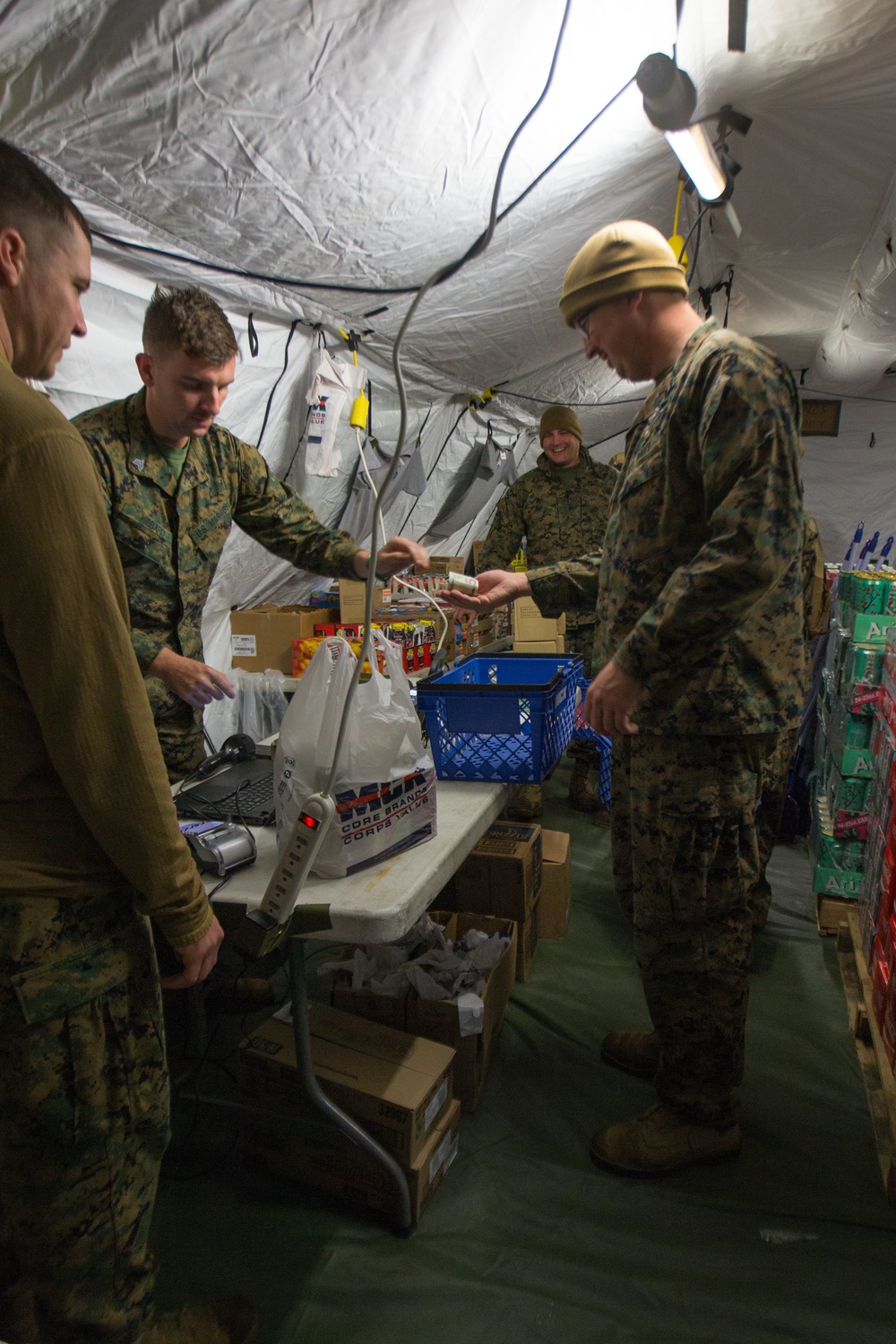 Marines with CLB 2 Provide Marine Corps Exchange Services to 2nd Marine Division