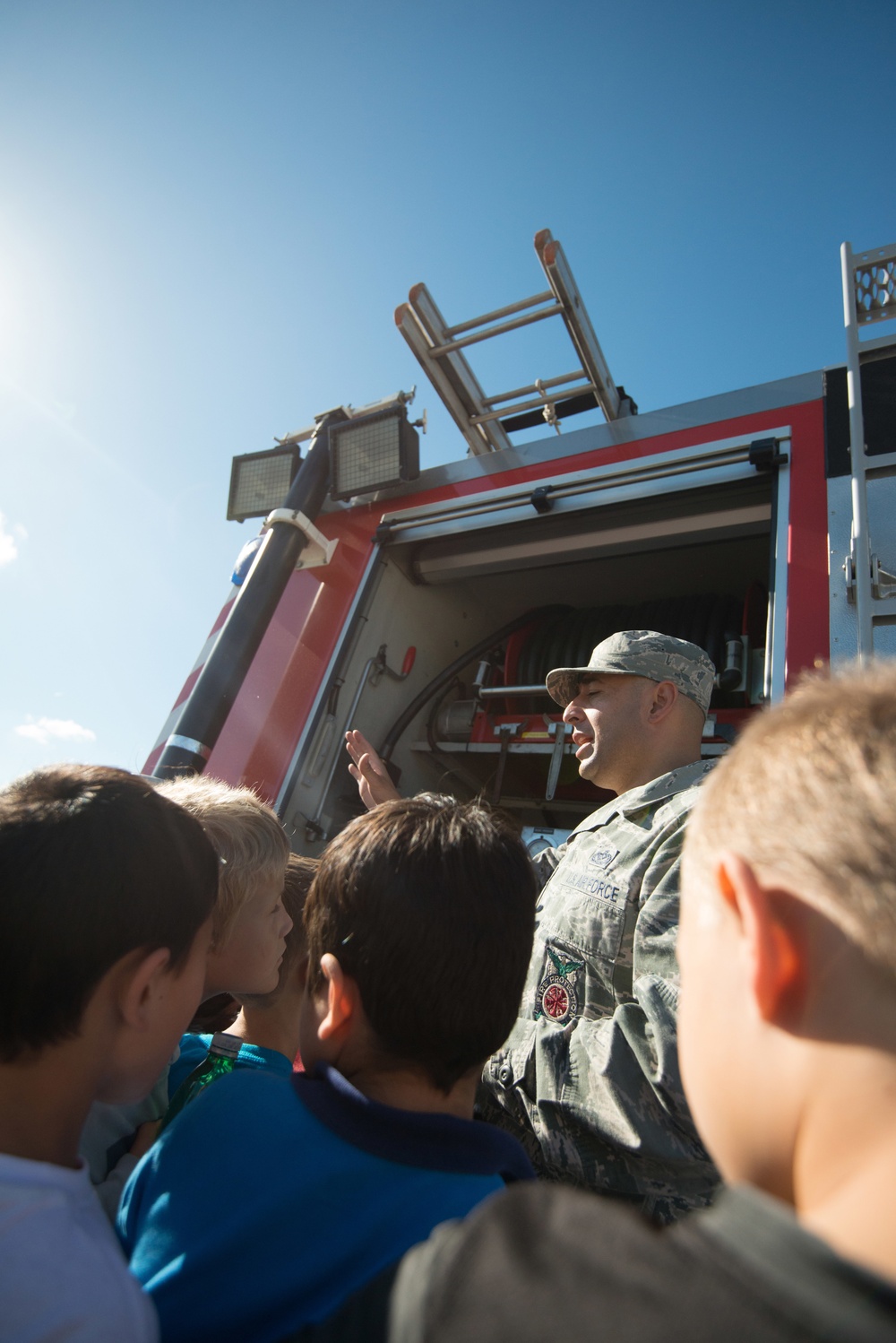 Fire Prevention Week Sparky and Fire Department visits Elementary School