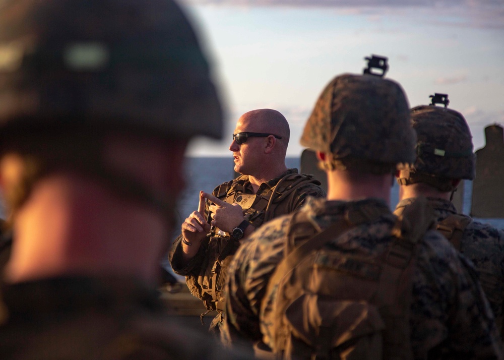 BLT 1/2, 22nd MEU night deck shoot aboard the USS Arlington