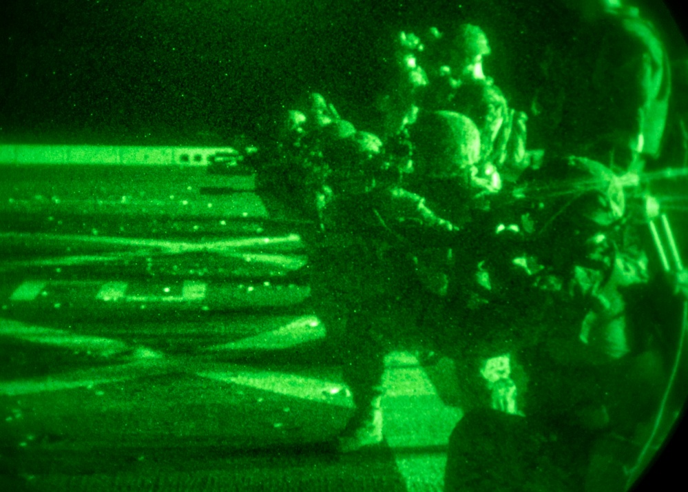 BLT 1/2, 22nd MEU night deck shoot aboard the USS Arlington