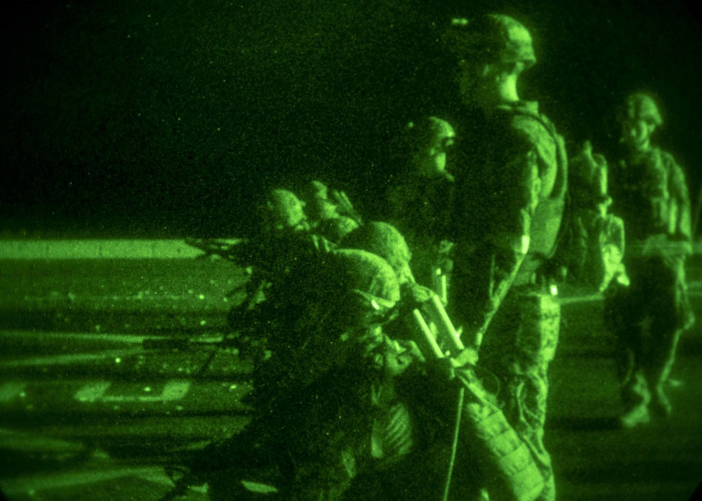BLT 1/2, 22nd MEU night deck shoot aboard the USS Arlington