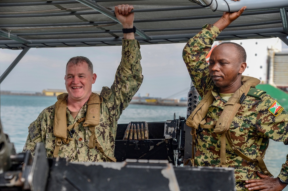 CJTF-HOA Foreign Liaison Officers observe Maritime Security Operations