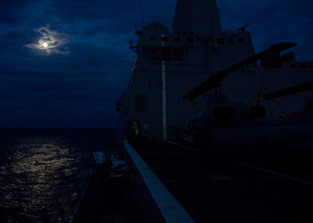 BLT 1/2, 22nd MEU night deck shoot aboard the USS Arlington