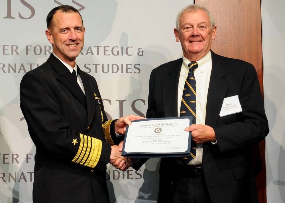 CNO Naval History Essay Contest 2018 Award Reception