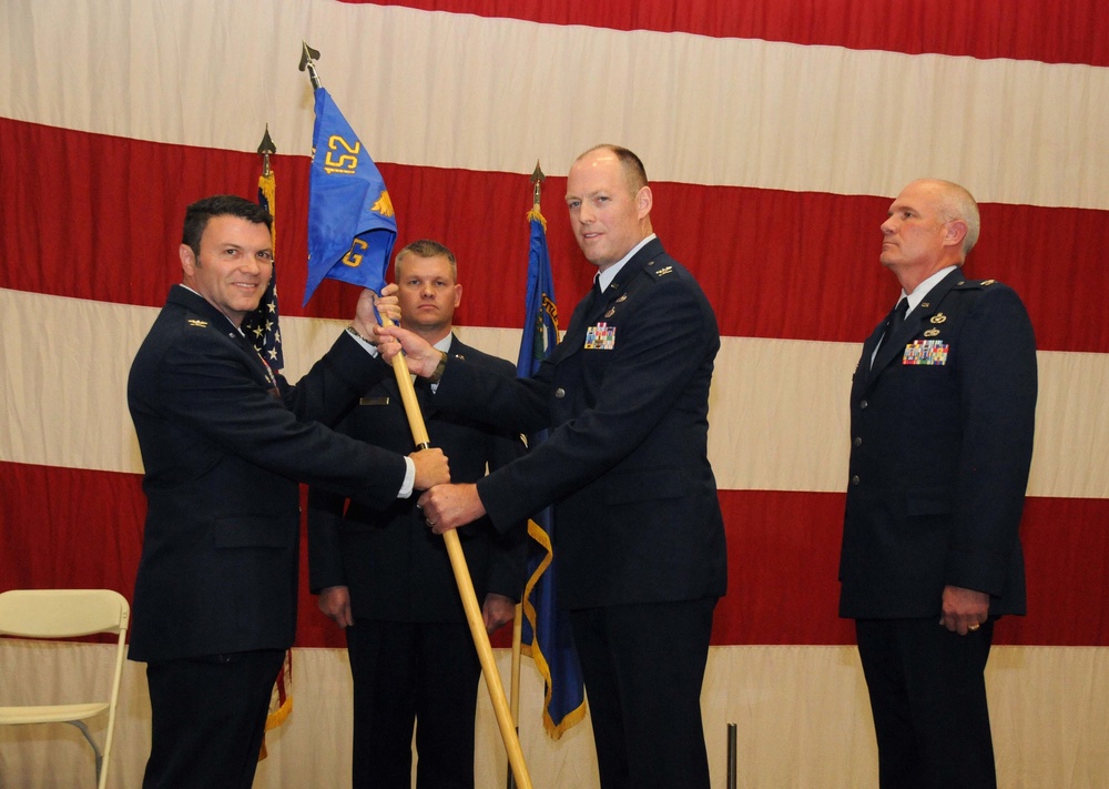 Col. Todd Starbuck relinquished command of the 152nd Mission Support Group