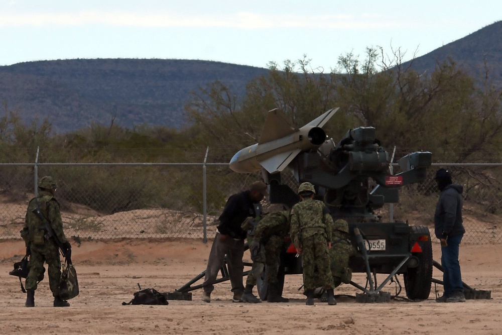 Japanese Army soldiers test-fire Hawk missiles