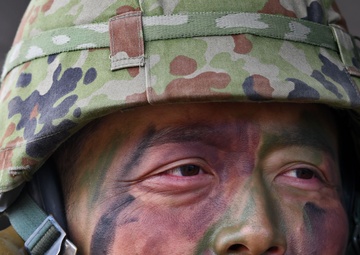 Japanese Army soldiers test-fire Hawk missiles