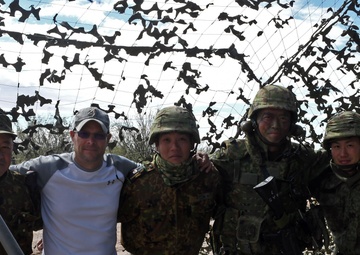 Japanese Army soldiers test-fire Hawk missiles